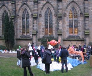 RTW Town Centre Open Space - Use of Trinity Garden in a different way: start of Lantern Parade 2010