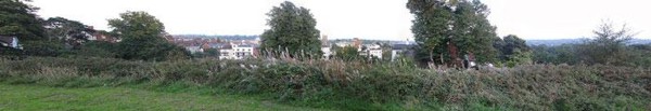 Views over the Common, to York Road/Church Road, from Mount Ephraim, Royal Tunbridge Wells 30082008