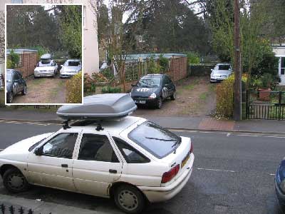 TW Flats / TW Lettings using parking bays in York Road, Tunbridge Wells