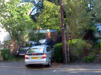 Adam Knowlson's land opposite 8 York Road, RTW - between the gardens of 10 York Road and 9 York Road - occupied by TW flats / TW lettings
