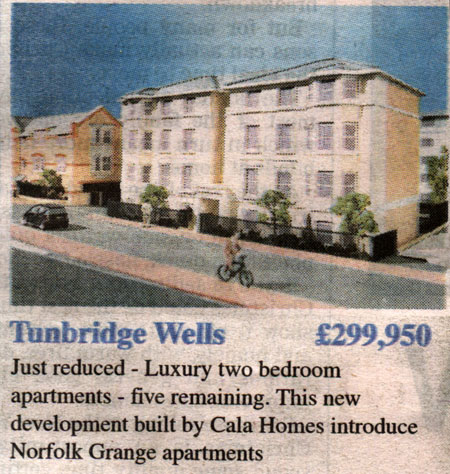 CALA Homes - Norfolk Grange York Road - Sale Advert December 2004