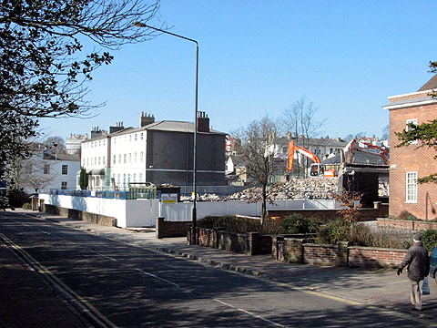 cala homes - wooldridge demolition - telephonehouse site from church road tunbridge wells