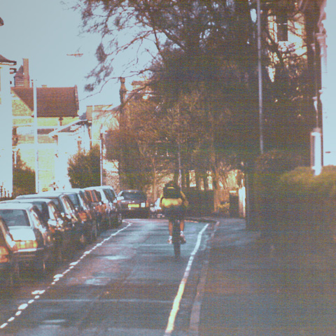 York Road, Tunbridge Wells - the biker is Steve Bremer