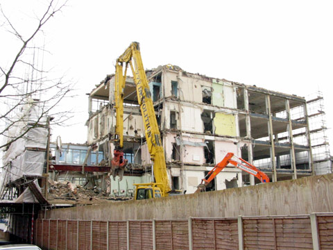cala homes - wooldridge demolition - telephonehouse east wing