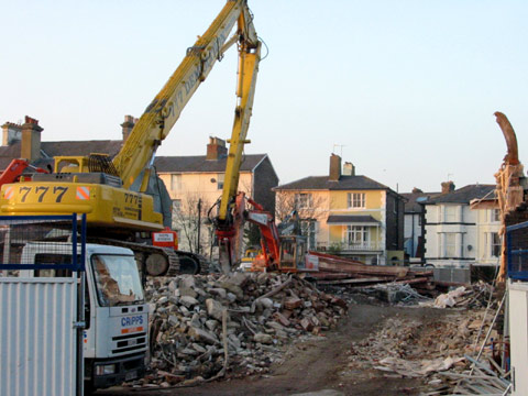 cala homes - wooldridge demolition - church road across telephone house site to york road