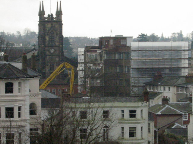 telephone house demolition - open views again