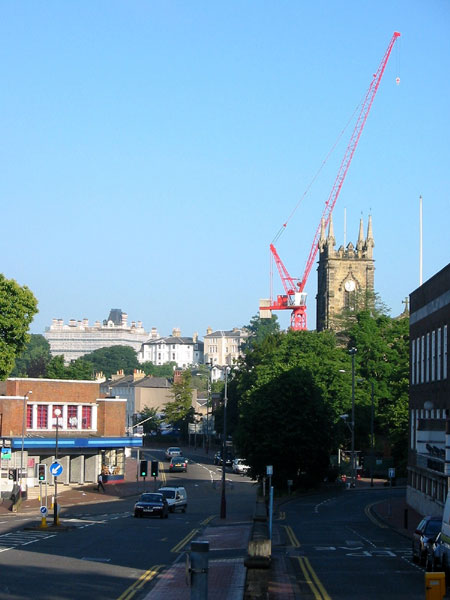 new temporary landmark next the Trinity Church, Tunbridge Wells