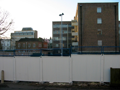 fastfence, hoarding in York Road