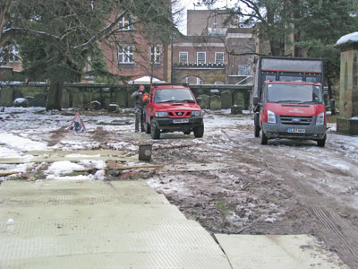 Cars ruin Trinity Garden's lawn as car owners think Trinity Garden suits them as another car park