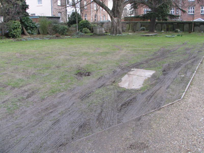 car owners treat Trinity Grounds like their own car park - March 2006